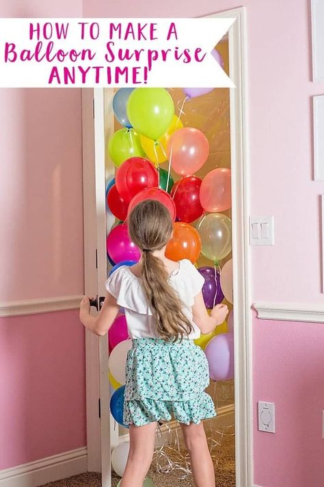 Birthday Balloon Avalanche, Balloon Avalanche, Birthday Balloon Surprise, Best Birthday Surprises, Bday Decor, Balloon Surprise, Balloons Ideas, Husband Birthday Quotes, Birthday Morning