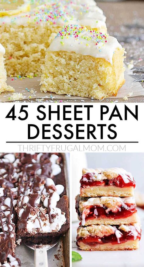 Sheet Pan Dessert Recipes, Sheet Pan Dessert, Sheet Pan Desserts, Traditional Apple Pie Recipe, Pan Desserts, Easy Dessert Bars, Slow Cooker Desserts, Dessert Bar Recipe, Sheet Cake Recipes