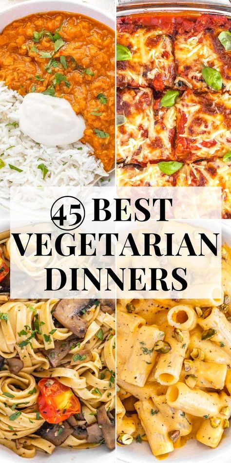 Easy Vegetarian Dinner Recipes, Family Vegetarian Meals, Vegan Recipes Easy Healthy, Meatless Meals Healthy, Vegetarian Dinner Recipes, Plant Based School, Vegetarian Recipes Easy Dinner, Vegetarian Casserole, Easy Vegetarian Dinner