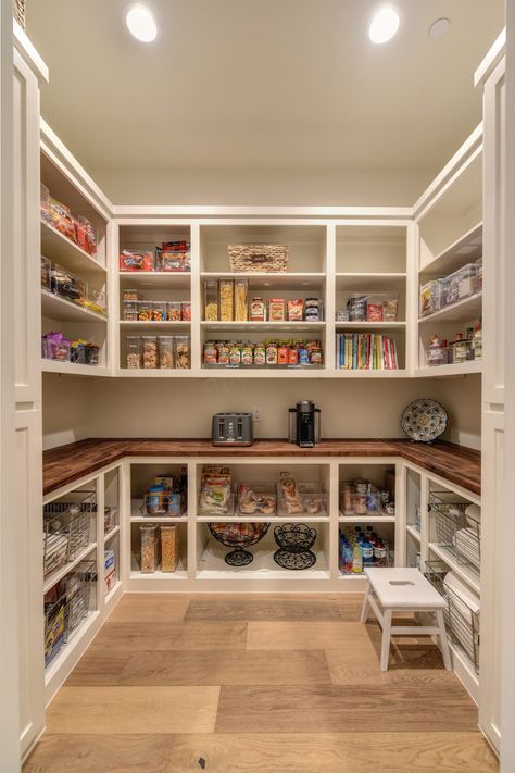 Catta Verdera Traditional - Architecture and Design by Donald Joseph Inc. - Landmark Builders, Trusted Since 1997 Pantry Closet Design, Pantry Layout, House Pantry, Dream Pantry, Desain Pantry, Pantry Room, Dream Life House, Pantry Remodel, Home Office Inspiration