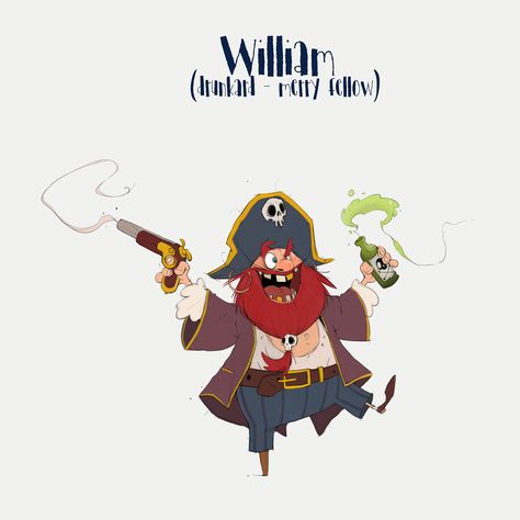 Pirates (character design) on Behance Pirates Reference, Pirates Character Design, Pirates Character, Drawing Art Projects, Pirate Animals, Sketches Character Design, Pirates Illustration, Pirate Illustration, Pirate Cartoon