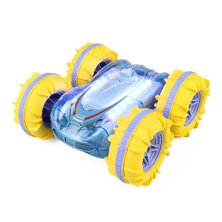 Remote Control Car, 2.4 GHz 4WD Amphibious Waterproof Stunt Car Gesture Sensing Remote Control Boat All Terrain Land Water Boat with Cool Lights Gifts for Kids Boys Girls Our remote control stunt car is equipped with special stunt tires that can adapt to various terrains. Whether you're playing indoors or outdoors, on land or water, these tires provide excellent grip and control, making every drive an exciting adventure. Experience thrill of driving on both land and water with our amphibious rem Cool Lights, Remote Control Boat, Remote Car, Cars Land, Water Boat, Cool Car, Remote Control Car, Watch Battery, Water Bodies