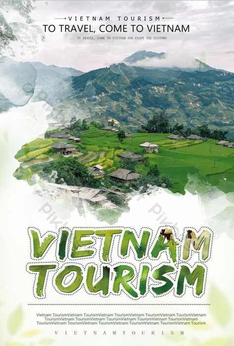 Vietnam Art Design, Travel Advertising Design, Travel Brochure Design, Tourism Design, Vietnam Tourism, Poster Images, Nature Tourism, Travel Advertising, Banner Photo