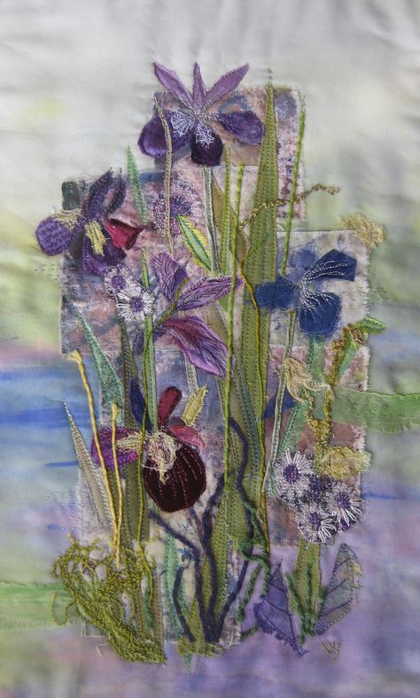 Art Fibres Textiles, Art Du Collage, Broderie Simple, A Level Textiles, Natural Form Art, Applique Art, Floral Textile, Textile Art Embroidery, Textiles Artwork