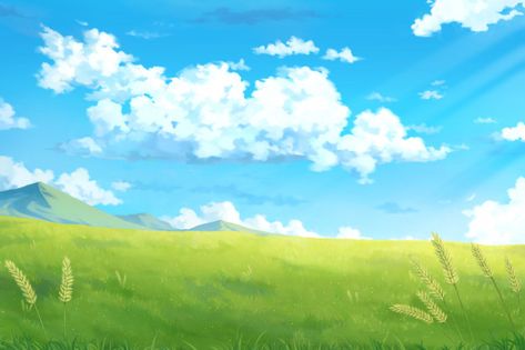 Day sky clouds - anime background. Premi... | Premium Photo #Freepik #photo #cloud Clouds Anime, विवाह की दुल्हन, Day Sky, Clouds Background, Background Anime, Sky Anime, Seni Dan Kraf, Sky Landscape, Anime Backgrounds Wallpapers