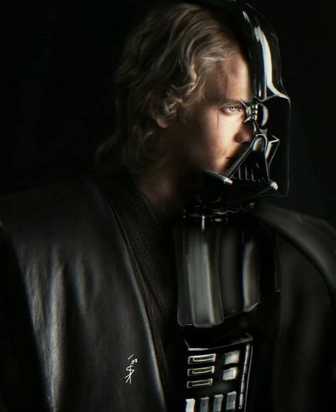 Anakin Darth Vader, Anakin Vader, Star Wars Anakin, The Rise Of Skywalker, Rise Of Skywalker, Cuadros Star Wars, Vader Star Wars, Star Wars Tattoo, Hayden Christensen