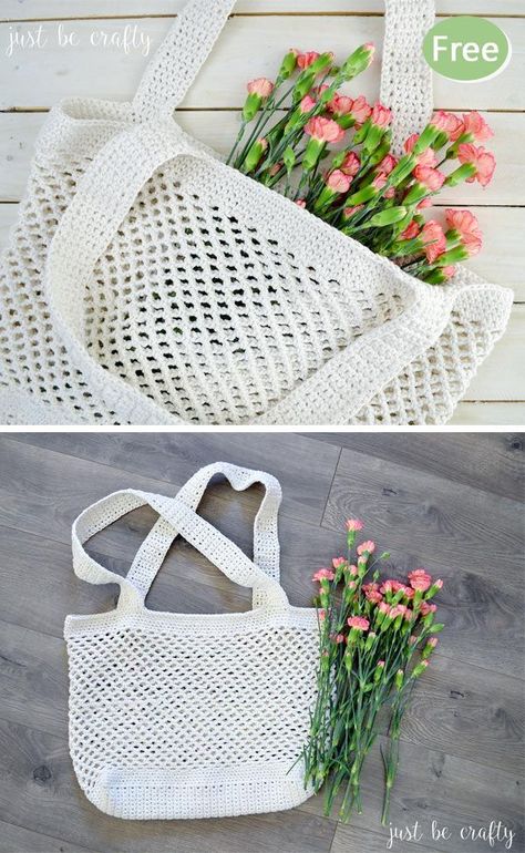 Crochet Farmers Market, Hanging Design Ideas, Market Bag Free Pattern, Crochet Market Bags, Wall Hanging Design, Groceries Shopping, Bag Free Pattern, Vintage Crochet Dresses, Crotchet Bags