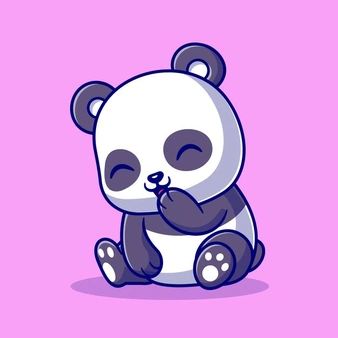 Catalyststuff | Freepik Panda Drawing Realistic, Panda Easy Drawing, Drawing Panda, Laughing Cartoon, Panda Icon, Cute Panda Drawing, Panda Kawaii, Cute Panda Cartoon, Panda Illustration