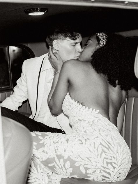 Wedding Pictures Interracial, Wedding Aesthetic Black Couple, Steamy Wedding Photos, Interracial Family Photos, Wedding Black Couple, Marriage Interracial, Bwwm Weddings, Couple Wedding Poses, Interracial Wedding Photos