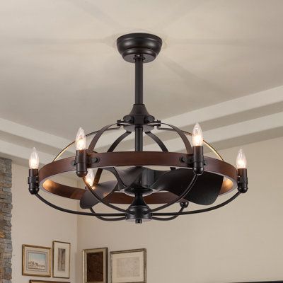 Introducing our rustic yet modern farmhouse-style fan light, complete with six adjustable fan speeds and a timer function allowing for 1/2/4-hour settings. The fixture is constructed from durable, high-quality pure iron and features a matte black spray paint finish that exudes sophistication. The center of the light is adorned with a tasteful wooden pattern design, while the fan blades are crafted from sleek black ABS material for an added touch of elegance. With its stylish design and practical Farmhouse Ceiling Fan With Light, Matte Black Spray Paint, Rustic Ceiling Fan, Farmhouse Ceiling, Farmhouse Ceiling Light, Farmhouse Ceiling Fan, Rustic Ceiling, Black Cage, Wooden Pattern