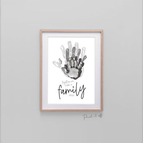 Layered Handprints, Christmas Baby Footprint Crafts, Sibling Handprint Art, Family Handprint Art, Memory Decor, Handprint Art Kids, Family Handprint, Handprint Footprint Art, Family Hand Prints