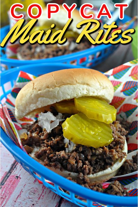 Maid Rite Recipe Iowa Maid Rites, Maidrites Recipe, Maid Rite Recipe, Maid Rites, Loose Meat Sandwich, Iowa Recipes, Maid Rite Sandwiches, Loose Meat, Loose Meat Sandwiches