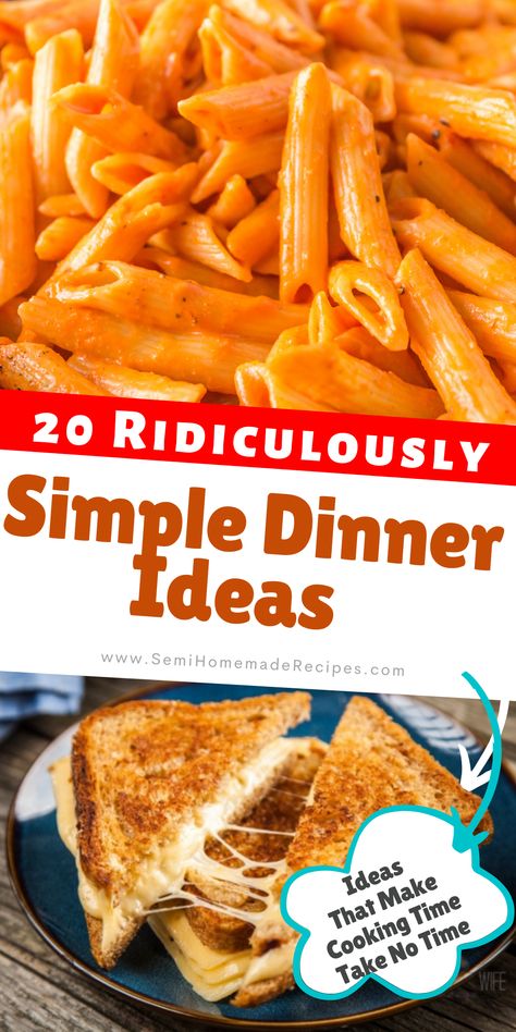 Easy Last Minute Dinner Recipes, Easy Recipes With Stuff You Already Have, Easy Dinner With Stuff Around The House, Lazy Supper Ideas Simple, Last Minute Dinner Recipes, Dinner For Lazy People, Plain Dinner Ideas, What To Make For Dinner Tonight Easy, Quick Easy One Person Dinner