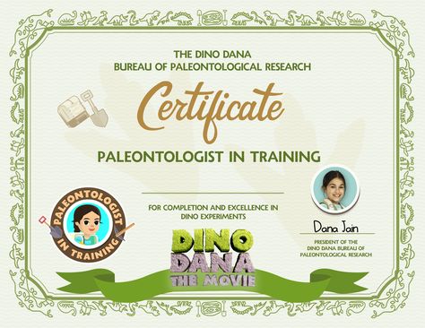 Junior Paleontologist Certificate Paleontologist Party, 3rd Birthday Party For Girls, Kids Workshop, Dinosaur Activities, Dino Birthday, Dino Party, Dinosaur Theme, Preschool Ideas, Training Program