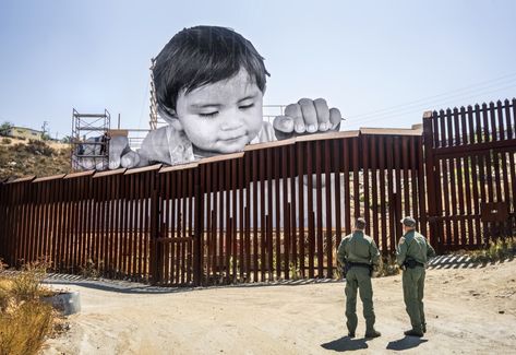 Open Slideshow Us Mexico Border, Us Mexico Border Wall, Mexican Side, Mexico Border, Mexican Border, Protest Art, French Street, Colossal Art, Film Photo