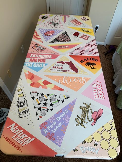 Buzzed Pong Table Design, Beer Pong Table Painted Country, Pong Table Stencils, Pong Table Ideas Painted, Country Pong Table, Western Beer Pong Table, Painted Pong Table Ideas, Cup Pong Tables Painted, Pong Table Ideas