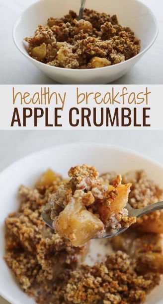 Breakfast Apple Crumble, Trim Healthy Mama Meal Plan, Apple Crumb Cakes, Recipe For Breakfast, Apple Recipe, Apple Recipes Easy, Dessert Healthy, Chicken Healthy, Healthy Apple