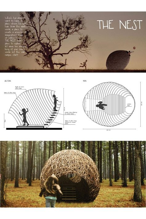 Daniek Reijnders and Joeri Sowka The Nest Kampot, Biomimicry Architecture, Playhouse Design, Life Of An Architect, Landscape Design Drawings, Brick Cladding, Pavilion Design, Genius Loci, Arch Model