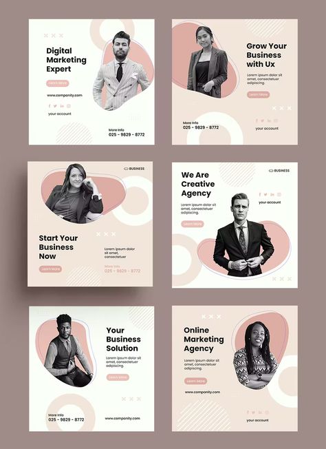 Business Creative Instagram Post Templates PSD, AI, EPS Instagram Company Post Design, Meet The Team Instagram Post Design, Meet Our Team Instagram Post, Meet The Team Instagram Post, Team Instagram Post, Adobe Express, Tv Studio, Business Instagram, Social Media Ideas Design