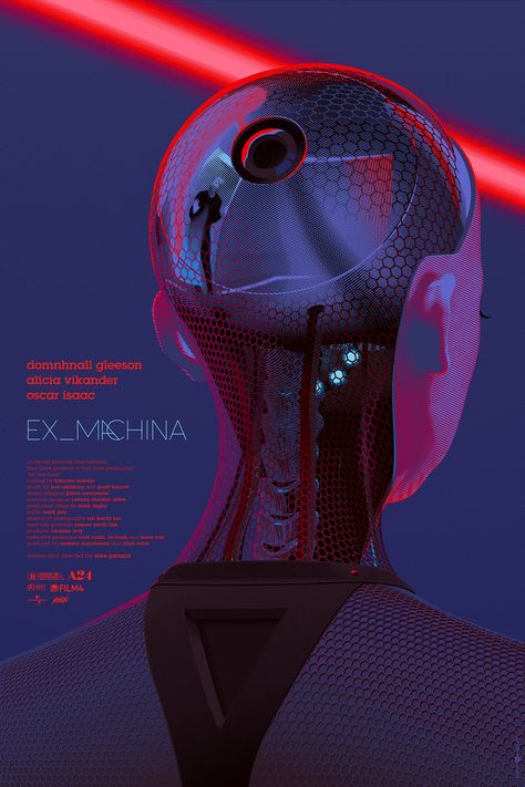 Ex Machina (2014) [7501125] by Laurent Durieux Ex Machina Movie, Film Poster Design, New Retro Wave, Fiction Movies, Plakat Design, Science Fiction Film, Alternative Movie Posters, Mountain Retreat, Ex Machina