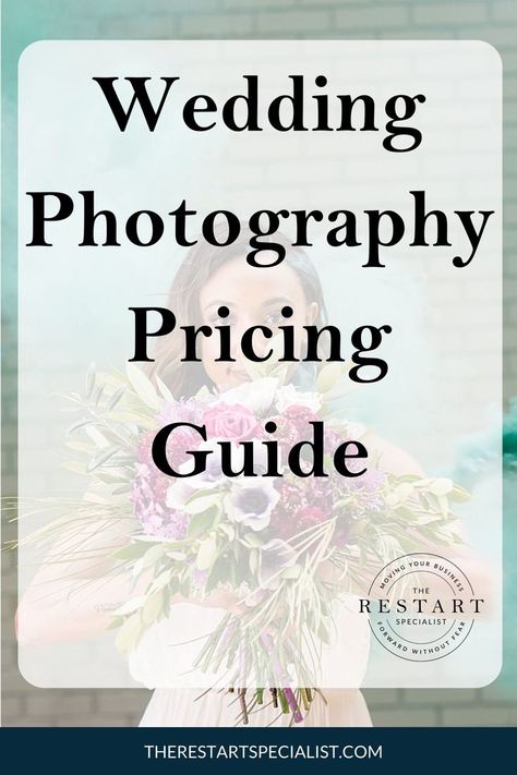 Wedding Photography Pricing Guide | The Restart Specialist | Are you a Wedding Photographer who struggles with their pricing in their photography business? Look no further than this post as we discuss the most popular pricing models for photographer and you can pick the right one for your business. #photographybusiness #photogrphytips Photography Pricing Packages, Wedding Photography Pricing Guide, Wedding Pricing Guide, Photography Pricing Guide, Photography Pricing Template, Wedding Packages Prices, Pricing Guide Photography, Wedding Photography Pricing, Wedding Photography Business