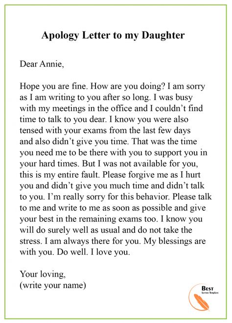 Apology Letter Template to Daughter – Format, Sample & Example Letter For Daughter From Mom, Apology Letter To My Daughter, Apology Letter To Mom From Daughter, Strong Women Quotes Independent, Sorry Letter, Forgiveness Scriptures, Quotes Independent, Letter To Son, Letter Writing Examples