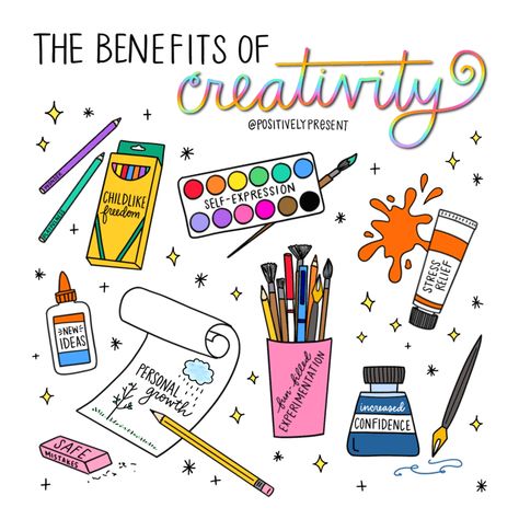 Creativity quotes and inspiration: Being creative has many benefits! Click to blog for 100 more creativity quotes. | #LouiseM #Creativity #InspirationalQuotes #DIYdesign Quotes To Motivate, Art Therapy Activities, Vie Motivation, Creativity Quotes, Self Care Activities, Therapy Activities, Creative Outlet, Creative Activities, Bullet Journal Inspiration