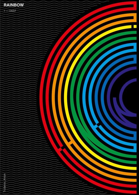 Rainbow - Blank Poster Lgbtq Posters Design, Pride Poster Design, Pride Graphic Design, Rainbow Graphic Design, Lgbt Poster, Pride Posters, Pride Poster, Rainbow Illustration, Rainbow Poster