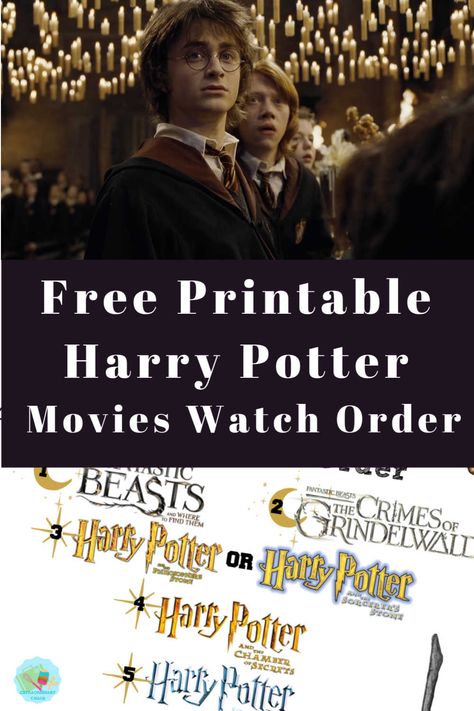 If you want to watch the Harry Potter Movies in Watch Order check out my guide to watch with the family before Halloween ! #harrypottermovies #moviesforkids #extraordinarychaos Where To Watch Harry Potter For Free, Harry Potter Movies In Order, Printable Harry Potter, Harry Potter Marathon, Harry Potter Printables Free, Harry Potter School, Cozy Weekend, Garden Activities, Fantastic Beasts And Where