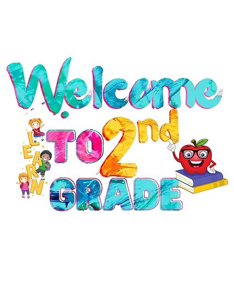 Welcome to 2nd grade is a design to welcome back student back to school. Welcome To Classroom Display, Welcome Back To School Posters Ideas, Welcome To 2nd Grade, Welcome School, Flower Bulletin Boards, Vocabulary Wall, Certificate Of Recognition Template, Welcome To Class, Classroom Borders