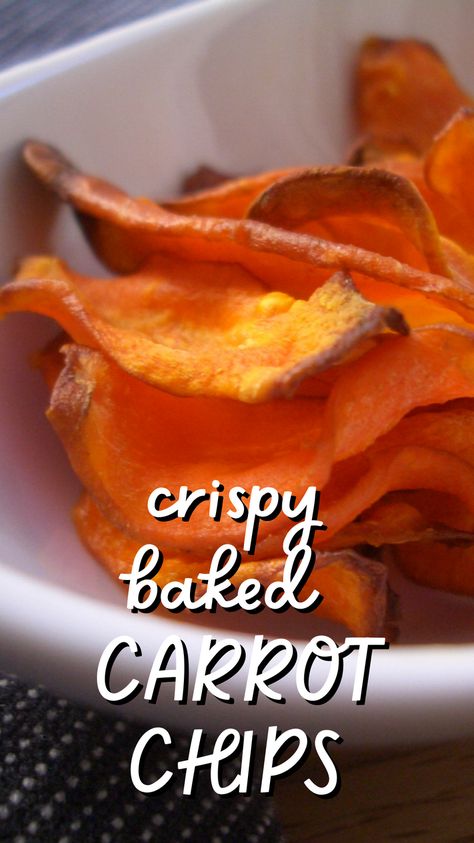 Baked Carrot Chips, Bean Chips, Carrot Chips, Veggie Recipes Healthy, Vegetable Chips, Vegetable Crisps, Crispy Chips, Baked Carrots, Cheese Chips