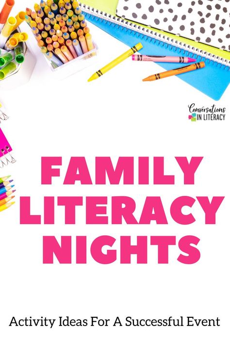 Family Literacy Night Activities Preschool, Ideas For Literacy Night, Family Literacy Night Ideas, Literacy Night Ideas, Reading Night Activities, Literacy Night Games, School Family Night Ideas, Literacy Night Themes, Family Literacy Night Activities