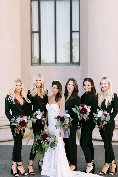 Bridesmaid Suits For Women Wedding, Woman Tuxedo Wedding, Black Bridesmaid Pantsuit, Bridesmaids Suits Women, Women Suits Wedding Bridesmaid, Bridesmaid Pantsuit Wedding, Women Tuxedo Wedding, Bridesmaid Suits For Women, Womens Suits Wedding