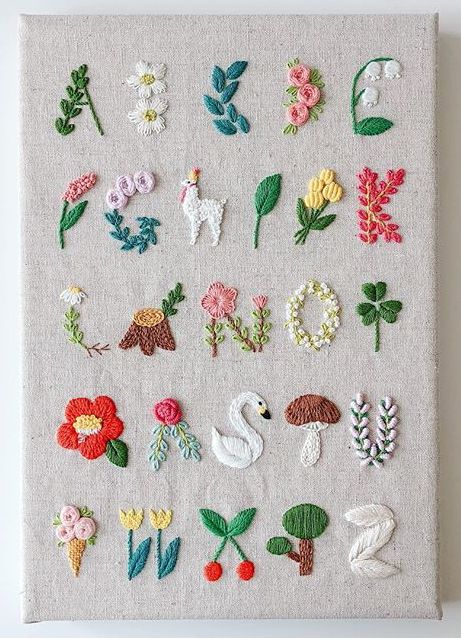 Hand Embroidery Practice, Cute Embroidery Ideas Simple Flowers, Texture Embroidery Stitches, Embroidery Practice Patterns, Embroidery Sampler Ideas, Embroidery Flower Patterns Free, Cute Little Embroidery Designs, Embroidery Sampler Pattern Free, Simple Cute Embroidery