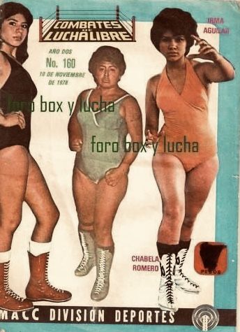 Mexican WRESTLERS VICKY CARRANZA, CHABELA ROMERO AND IRMA AGUILAR COVER ART MAGAZINE WRESTLING ′′ THE HAWK, JUST FIGHT FREE ′′ Lady Wrestlers, Mexican Wrestler, Wrestling Divas, Art Magazine, Women's Wrestling, Female Wrestlers, Sports Stars, Art References, Photographic Art