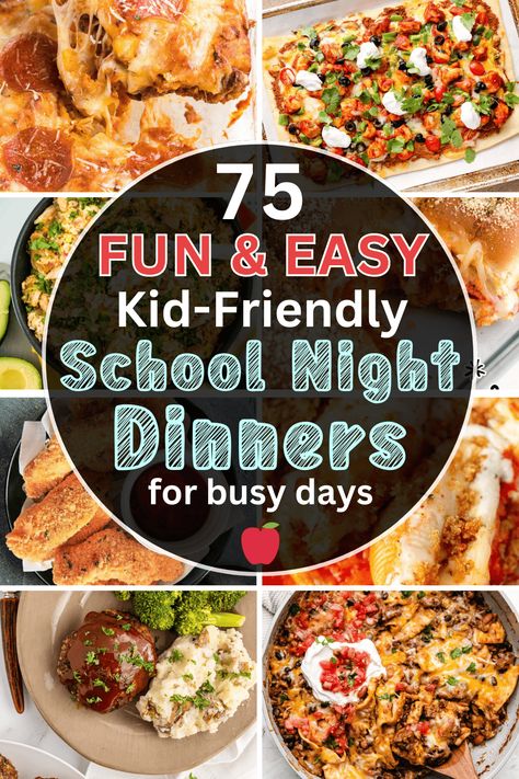 Fast Family Dinners, Back To School Dinner, School Dinner, Fast Easy Dinner, Cheap Family Meals, Fun School, Fast Dinner Recipes, School Night, Dinner Recipes Easy Quick