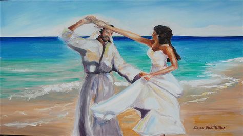 Bride Dancing with Jesus | ... blood of YAHUSHUA MASHIACH (Jesus Christ) over this image and video Dancing With Jesus, Laura Miller, Prophetic Painting, Gods Princess, Prophetic Art, Bride Of Christ, Jesus Painting, Biblical Art, Daughters Of The King