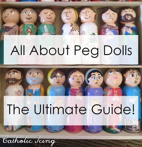 Peg dolls are a timeless and classic toy. They are beautiful and unique and children appreciate that. They know that peg dolls are special because they are one of a kind. In this article I Peg Doll Painting Tips, Nature, Peg Doll Faces Diy, Peg Doll Clothing Patterns, Diy Wooden Peg Dolls, Wood Peg People, Painted Peg People, Peg Doll Fairies, How To Paint Peg Dolls