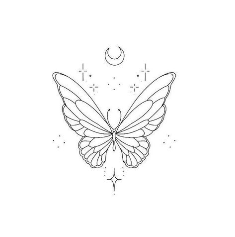 Croquis, Bodypainting, Butterfly Tattoo Linework, Butterfly Doodles, Butterfly Mandala Tattoo, Butterfly Tattoo Stencil, Witchcraft Tattoos, Butterfly Tattoos Images, Minimal Tattoo Designs