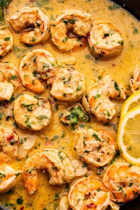 Shrimp Scampi (Served with Pasta) – A Simple Palate Shrimp Scampi Pasta Recipes, 15 Min Meals, Lemon Shrimp Pasta, Garlic Shrimp Scampi, Scampi Sauce, Shrimp Scampi Pasta, Scampi Pasta, Lemon Garlic Sauce, White Sauce Pasta