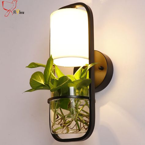 Modern Potted Plants, Creative Flooring, Modern Rustic Homes, Modern Wall Lamp, Floor Lamps Living Room, Cool Lamps, Table Lamps For Bedroom, Lampe Design, Led Wall Lamp