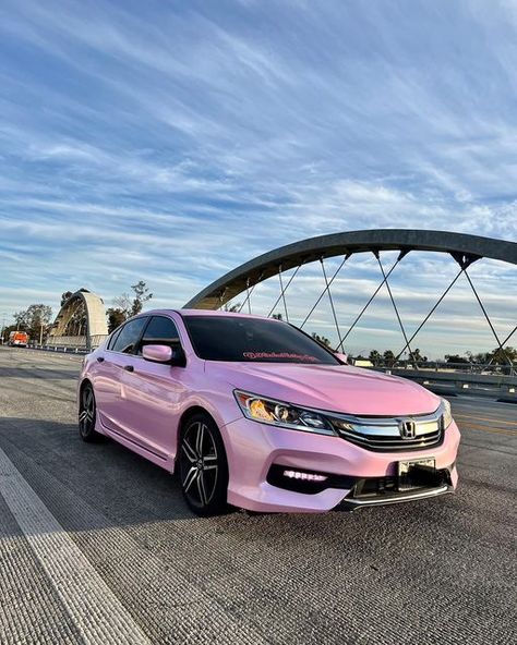 Pink Camry Car, Pink Window Tint Car, Pink Toyota Corolla, Pink Toyota Camry, Pink Honda Accord, Pink Corolla, Pink Civic, Pink Honda Civic, Pink Toyota