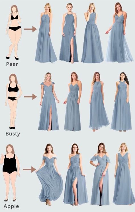 Dusty Blue Bridesmaid, Istoria Modei, Bridesmade Dresses, Blue Bride, Smink Inspiration, Dusty Blue Bridesmaid Dresses, Chique Outfits, 사진 촬영 포즈, Blue Bridesmaid