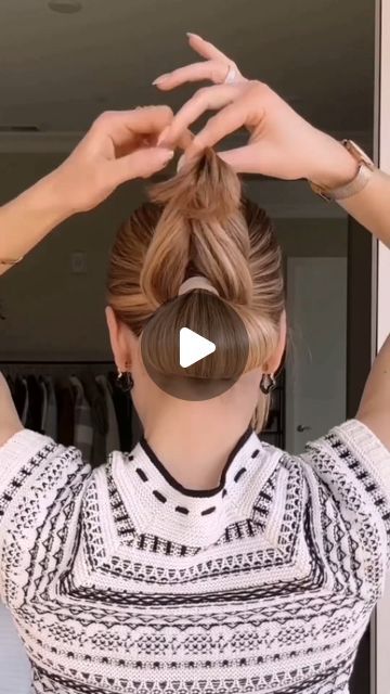 Elastic Headband Hairstyle, How To Do An Updo Yourself, Prom Hair Updos, Updo Hairstyles For Long Hair, Formal Hairdos, Easy Bun Hairstyles For Long Hair, Easy Hairstyles For Thick Hair, Wellness Videos, Awesome Hairstyles