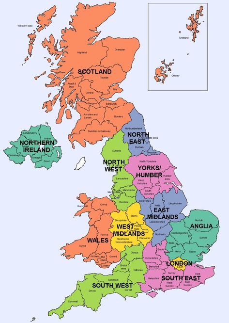 Large Area Map Map Of Great Britain, United Kingdom Map, County Flags, Map Of Britain, Counties Of England, England Map, Geography Map, Uk History, Area Map