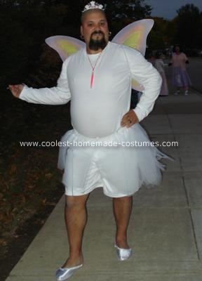 Tooth Fairy costume.  Would be cool if wife was in PJs with missing tooth blacked out. Fairy Male Outfits, Fairy Outfit Male, Fairy Costume Men, Toothpaste Costume, Male Fairy Costume, Male Costume Ideas, Men In Black Costume, Tooth Fairy Costume, Man Fairy