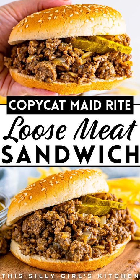 Maidrites Recipe, Maid Rite Recipe, Loose Meat Sandwich Recipe, Loose Meat Sandwich, Maid Rite Sandwiches, Meat Sandwiches, Loose Meat, Loose Meat Sandwiches, How To Cook Burgers