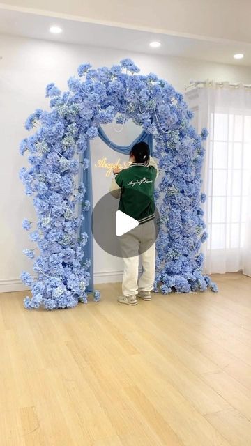 1.1M views · 47K likes | HONEY Wedding flower on Instagram: "Bule Hydrangea Flower Arrangement Activity Stand Outdoor Wedding Backdrops Arch Frame Decoration #wedding #weddingday #weddingstyle #archflowers #diy #diywedding #flower #lovequotes #love A8778" Diy Wedding Arch Flowers, Hydrangea Flower Arrangement, Outdoor Wedding Backdrops, Hydrangea Flower Arrangements, Wedding Arches Outdoors, Diy Wedding Arch, Arch Frame, Fake Hydrangeas, Honey Wedding