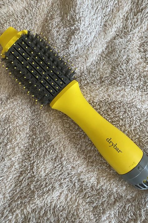 Drybar Double Shot Blow-Dryer Brush Review With Photos Drybar Hair Dryer, Hairdryer Brush, Brush Blow Dryer, Hair Test, Dryer Brush, Blow Dry Brush, Hair Dryer Brush, Frizz Free Hair, Thick Curly Hair