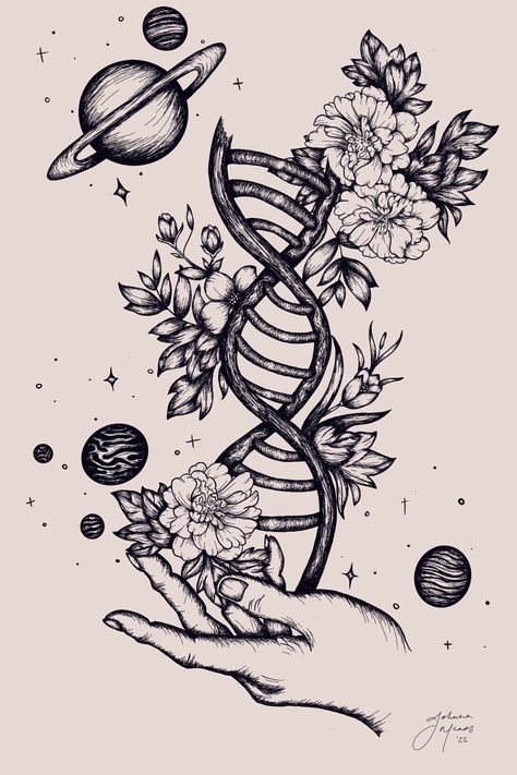 Science Teacher Drawing, Biology Aesthetic Art Easy, Chemistry Related Drawings, Chemistry Tattoo Symbols, Science Aesthetic Cover Page, Biology Art Design, Biology Wallpaper Aesthetic, Science Related Drawings, Science Drawing Ideas